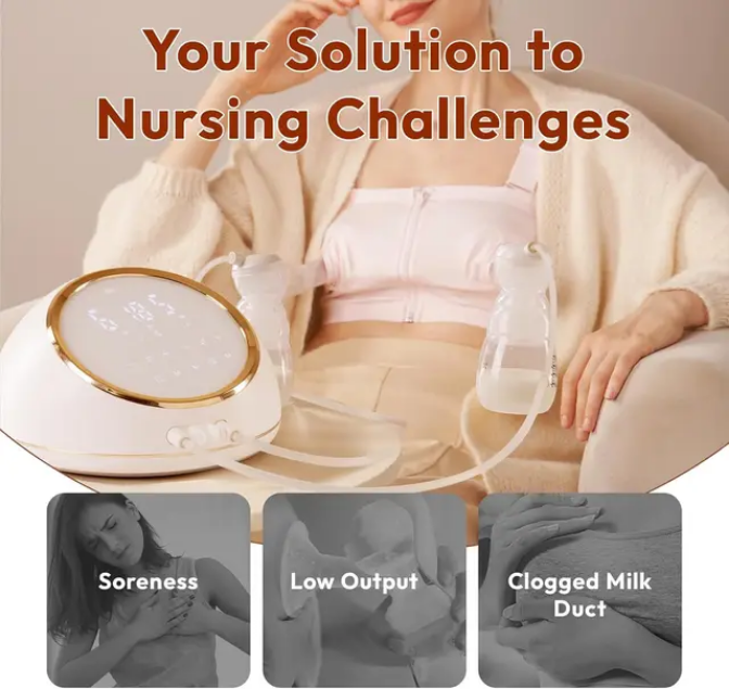 NCVI Electric Breast Pump F1 (8129) – Maximum Comfort & Hospital-Grade Efficiency.