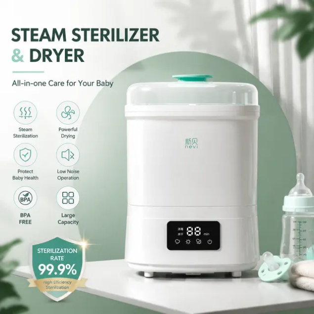 NCVI All-in-One Baby Bottle Sterilizer & Dryer