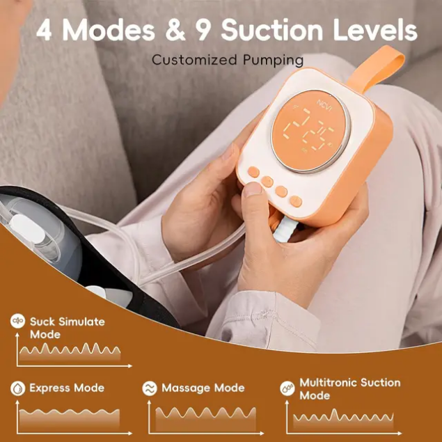 NCVI 8123 Wearable Double Electric Breast Pump.