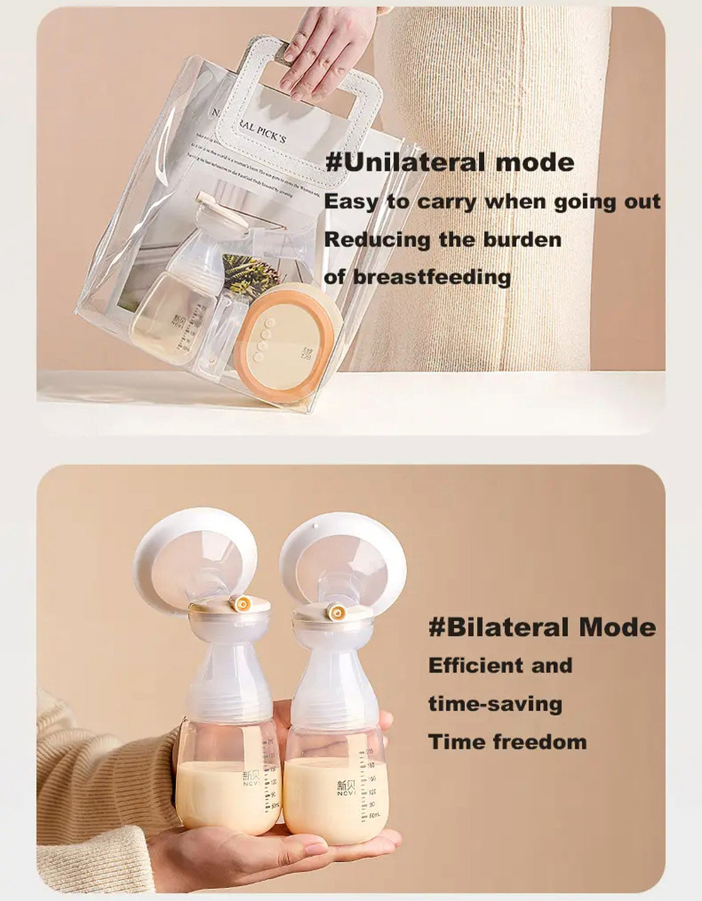 NCVI Double Electric Breast Pump (Model: 8160)