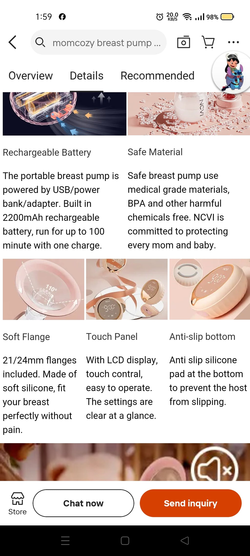 NCVI 8100 Double Electric Breast Pump